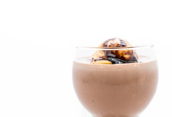 Chocolate frappe with vanilla ice-cream — Stock Photo, Image