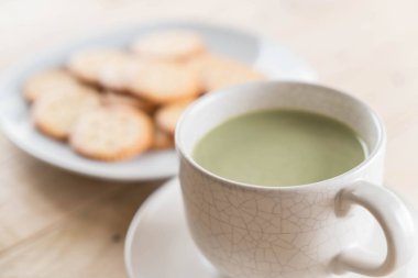 hot matcha latte