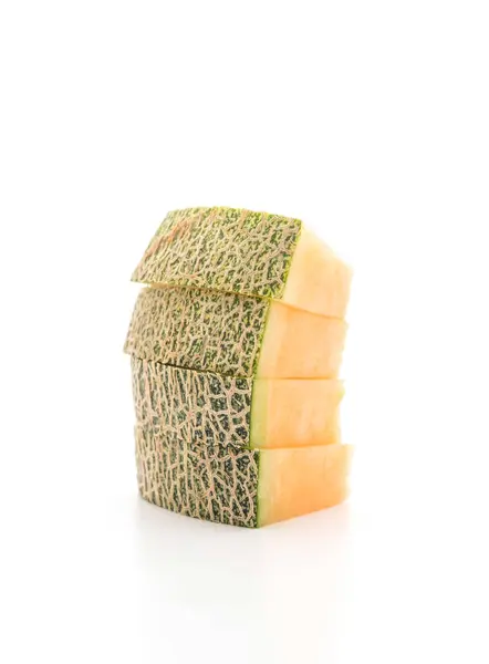 Melon Cantaloup sur blanc — Photo