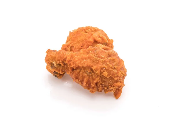 Fried chicken on white — Stock Photo, Image