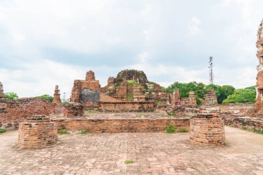 Güzel eski mimari tarihi Ayutthaya Tayland