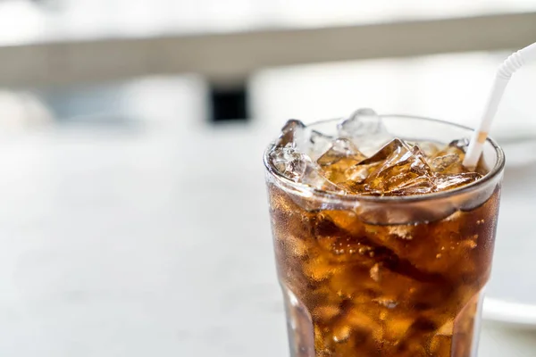 Iced cola on the table — Stock Photo, Image