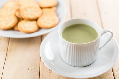 hot matcha latte