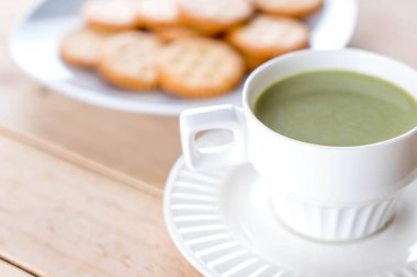 hot matcha latte