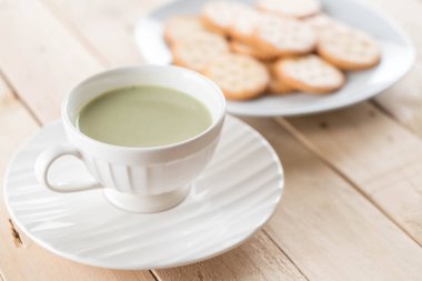 hot matcha latte