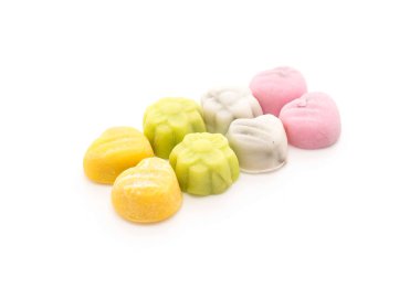 tatlı mochi üzerinde beyaz