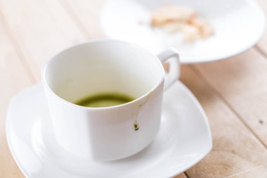 matcha latte boş bardak