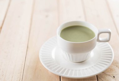 hot matcha latte
