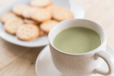 hot matcha latte