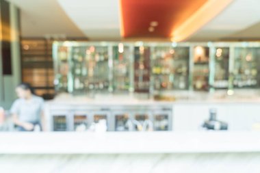 Soyut bulanıklık kahve dükkanı 