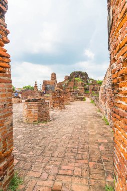 Güzel eski mimari tarihi Ayutthaya Tayland