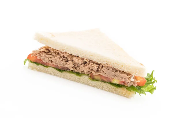 Tuna sandwich on white — Stock Photo, Image