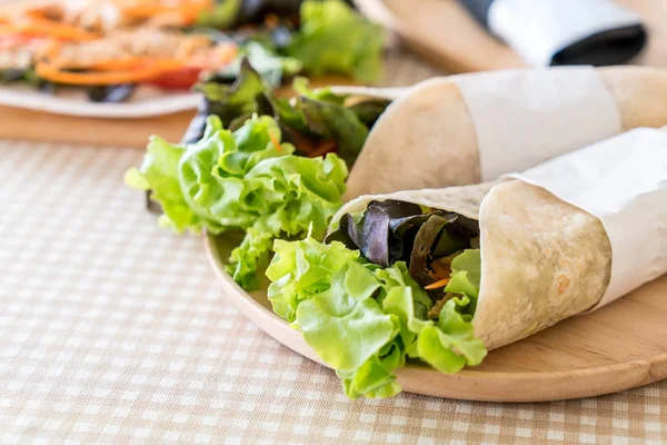 stock image wrap salad roll