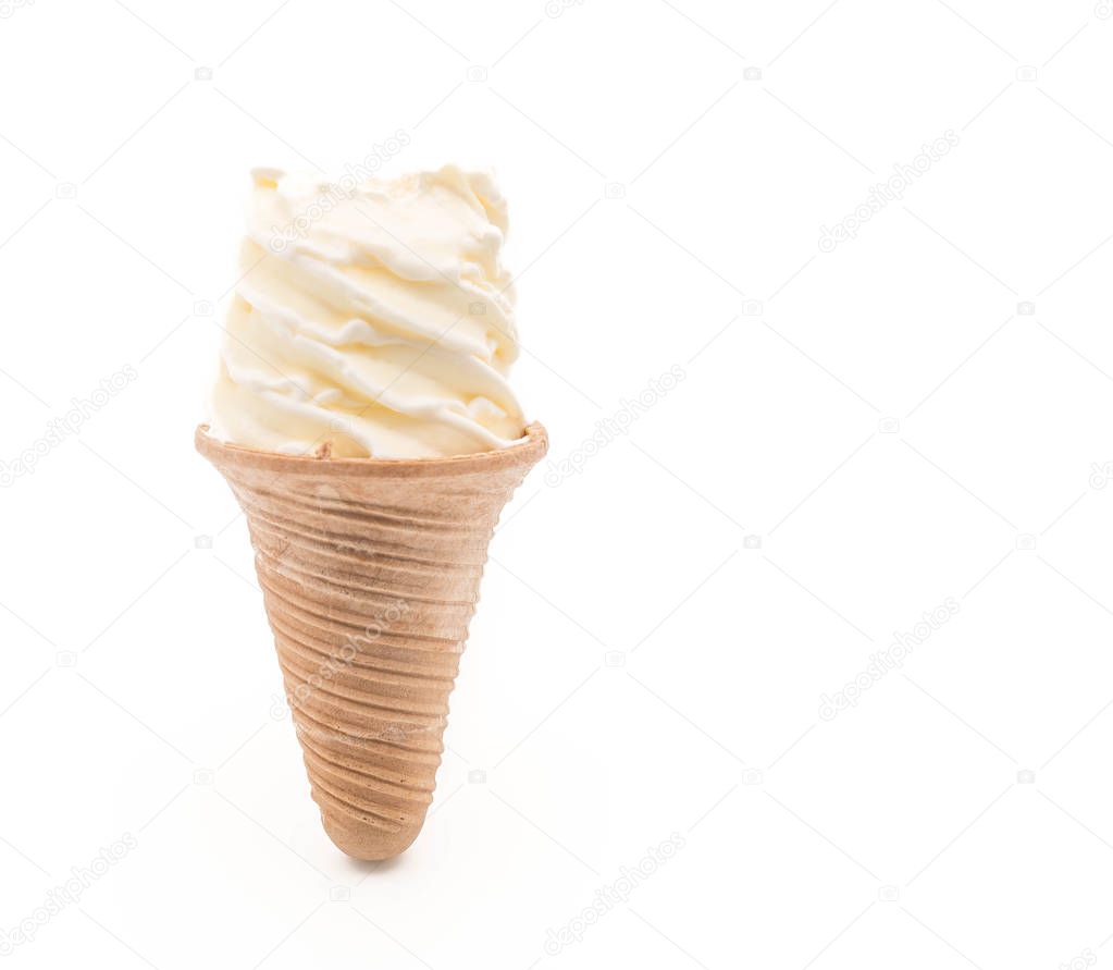 vanilla ice-cream cone 