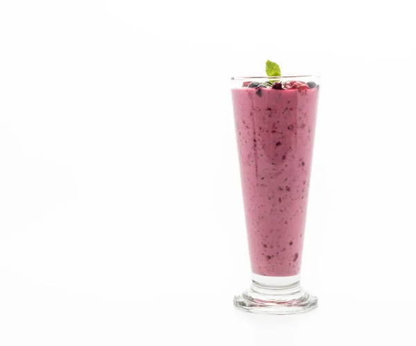 Mieszanych owoców jagodowych z jogurtu smoothies — Zdjęcie stockowe