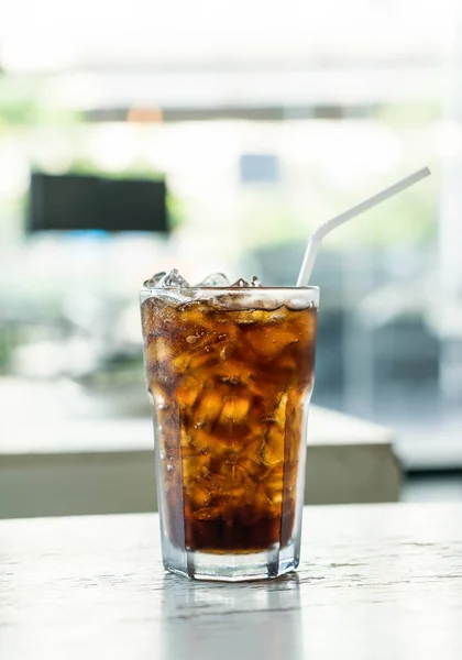 Iced cola on the table — Stock Photo, Image