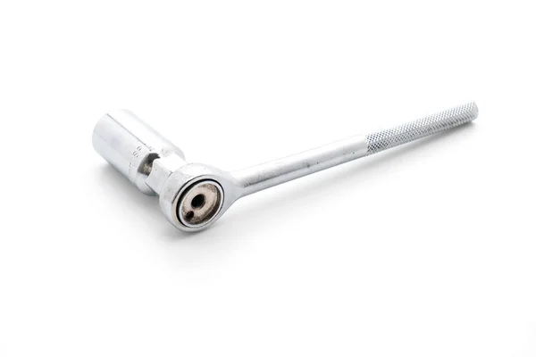 Socket wrench on white — Stock Photo, Image
