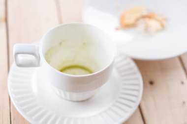 matcha latte boş bardak