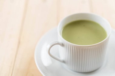 hot matcha latte