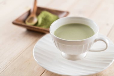 hot matcha latte