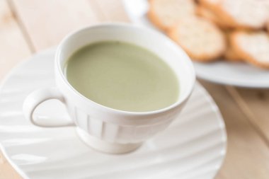 hot matcha latte