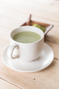 hot matcha latte