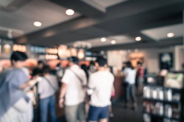 Kahve dükkanında soyut bulanıklık