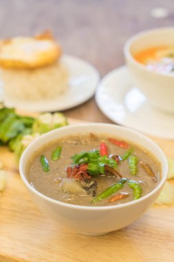 Hindistan cevizi çorbası yengeç veya güveç Yengeç 