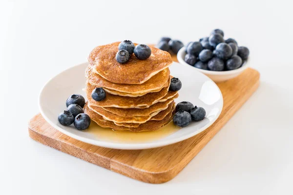 Pannkakor med blåbär — Stockfoto