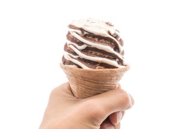 Çikolatalı dondurma külahı 