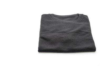 gömlek. beyaz üzerine katlanmış t-shirt 