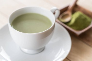 hot matcha latte