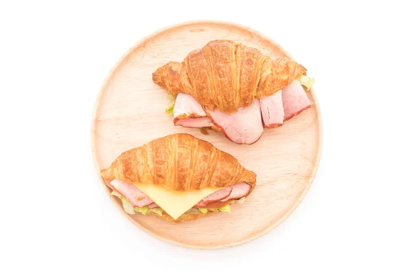 Prosciutto cotto al croissant — Foto Stock