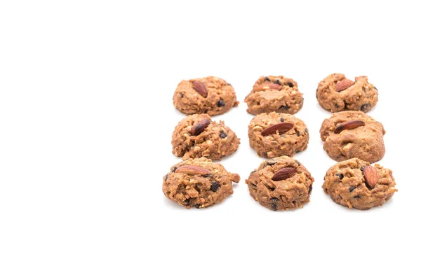 Galletas de almendras en blanco —  Fotos de Stock