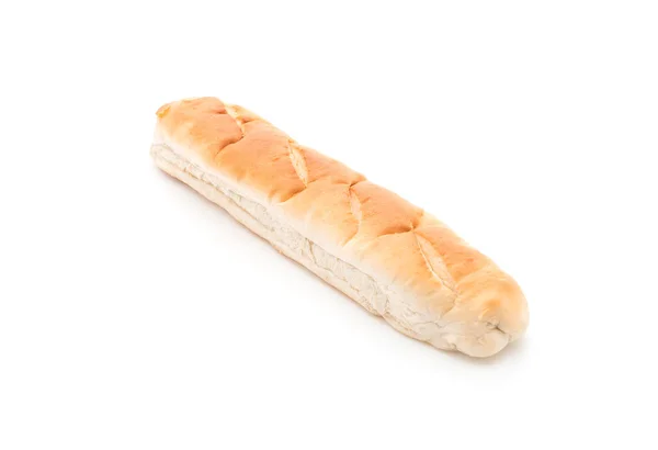 Francouzský chléb na bílém pozadí — Stock fotografie