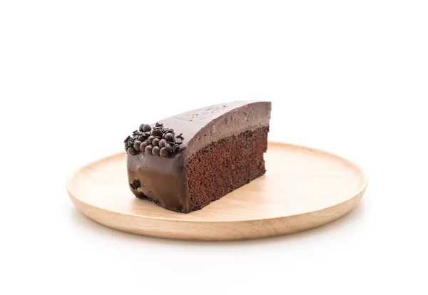 เค้กช็อคโกแลตบนสีขาว — ภาพถ่ายสต็อก