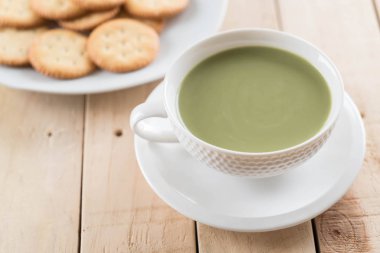 hot matcha latte