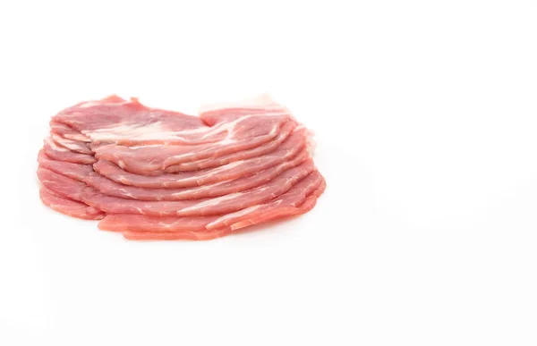Frisches Schweinefleisch in Scheiben — Stockfoto