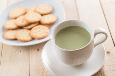 hot matcha latte