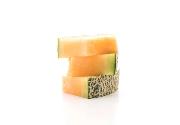 Melon Cantaloup sur blanc — Photo