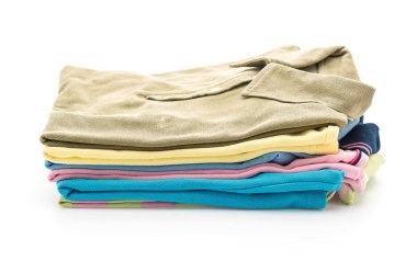 giyim üzerine beyaz yığınları 