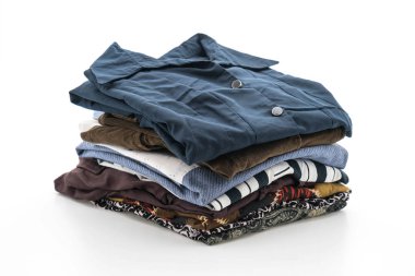 giyim üzerine beyaz yığınları 