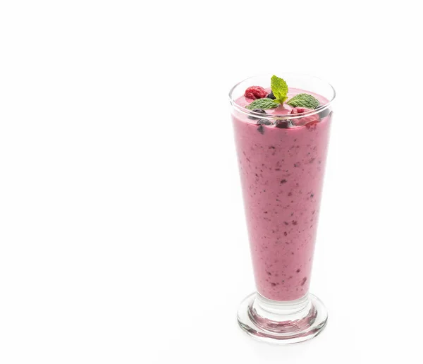 Mieszanych owoców jagodowych z jogurtu smoothies — Zdjęcie stockowe