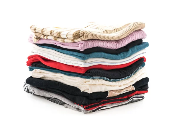 Stack of colored t-shirt — Stock Photo © victorO #3420134