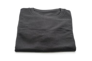 gömlek. beyaz üzerine katlanmış t-shirt 