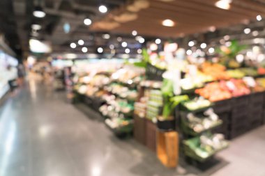 süpermarkette soyut bulanıklık