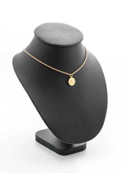 Krásné a luxusní náhrdelník na šperky stojan krk — Stock fotografie