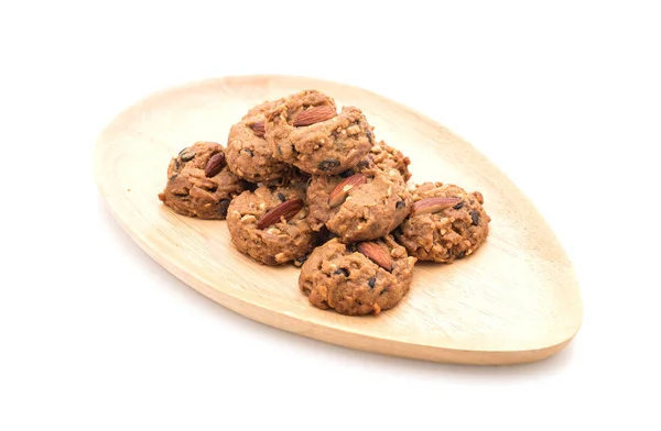 Galletas de almendras en blanco — Foto de Stock