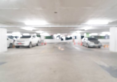 soyut bulanık park araba