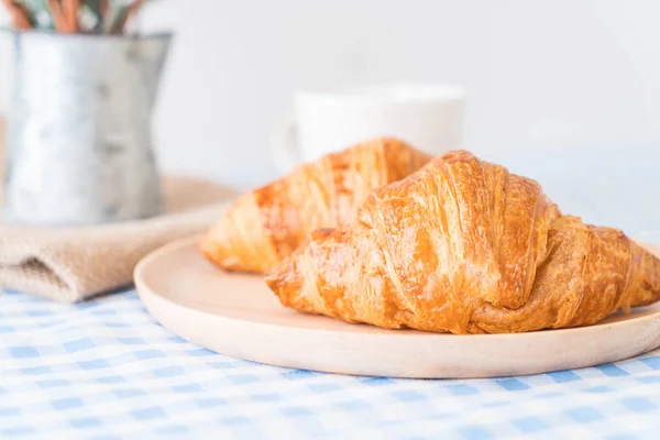 Butter croissant on table — Stock Photo, Image